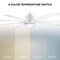 Modern Forms Fans Size Matters Indoor or Outdoor Smart Ceiling Fan 2700-3000-4000-5000K LED in Matte White FR-W2403-65L-MW - alternate 7